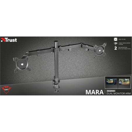 Trust GXT 1120 Mara Monteringssæt 2 LCD displays Op til 32